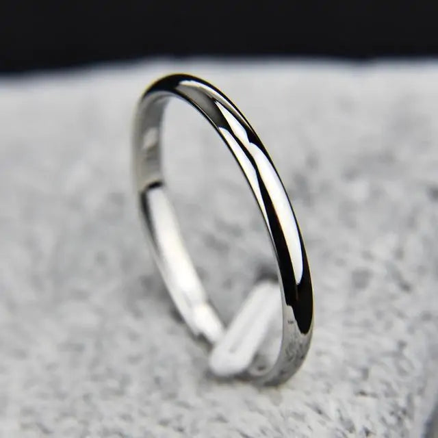Rose Gold Titanium Steel Wedding Ring