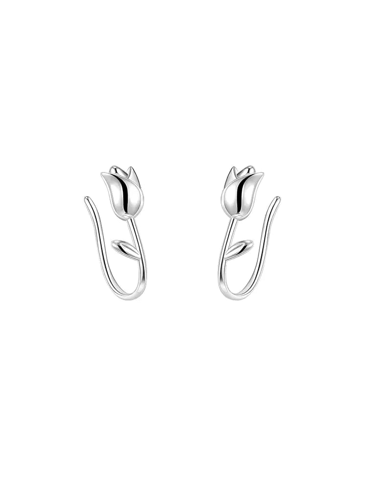 Irregular Liquid Metal Punk Hoop Earrings