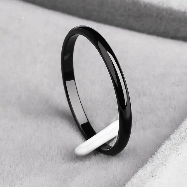 Rose Gold Titanium Steel Wedding Ring