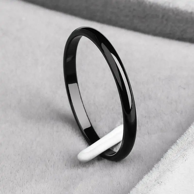 Rose Gold Titanium Steel Wedding Ring