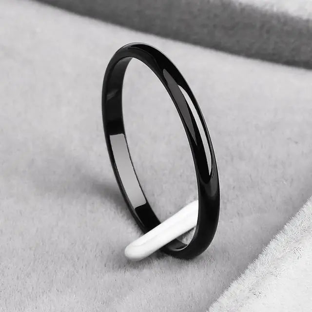 Rose Gold Titanium Steel Wedding Ring