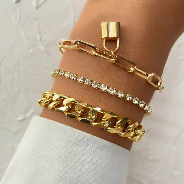 Charm Bracelet Bangles Set