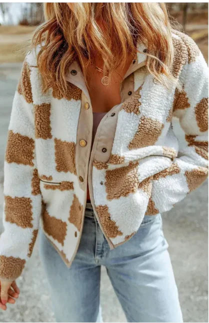 Fashion Personality Women's Plaid Jacket