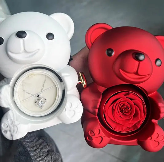 Rotating Bear Jewelry Box