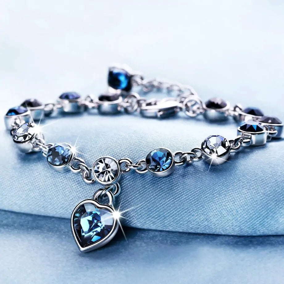 Heart Queen Sapphire Bracelet