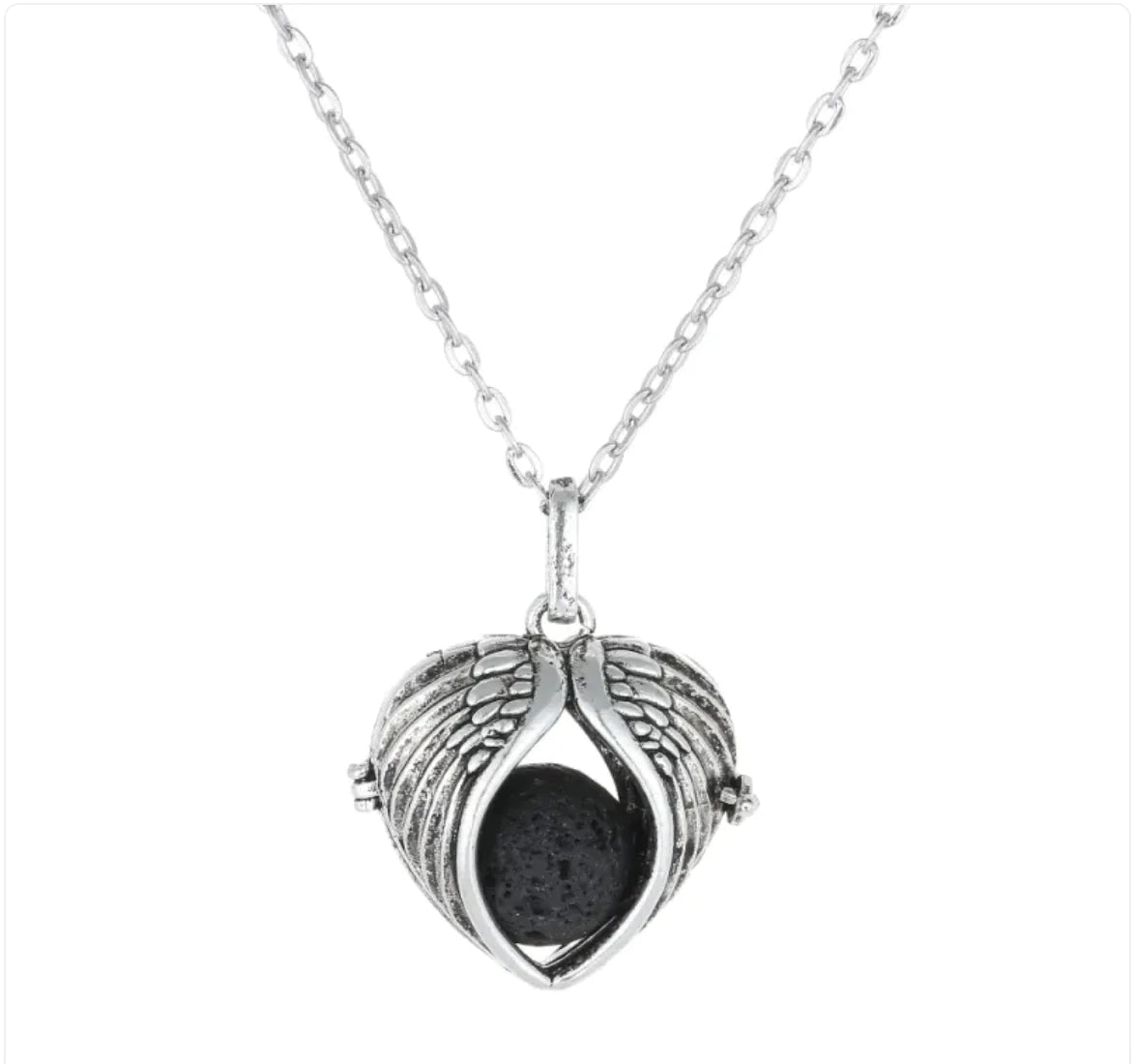 Volcanic Stone Essential Oil Diffuser Pendant Necklace – New Love Edition