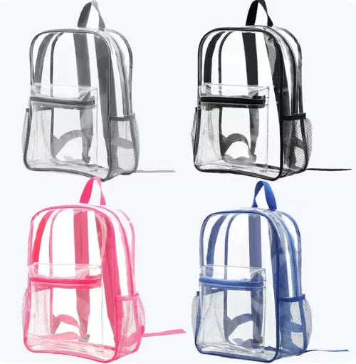 Clear View PVC Waterproof Backpack