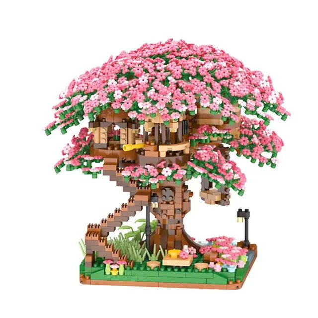 3D Sakura Flower Treehouse