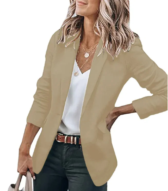 Classic Elegance Long Sleeve Suit Jacket