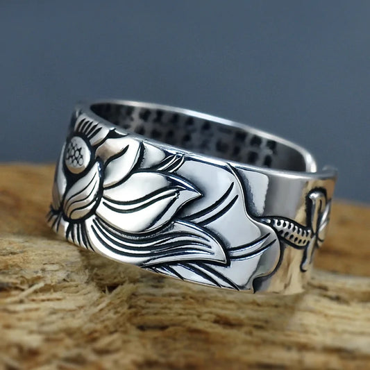 Adjustable Lotus Ring