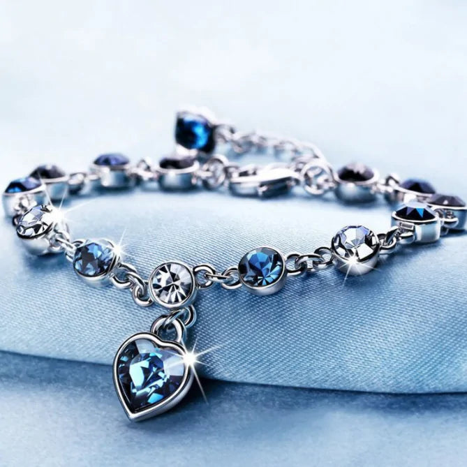 Heart Queen Sapphire Bracelet