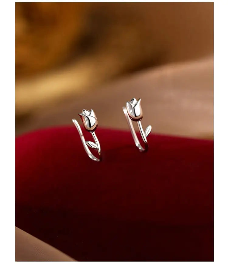 Irregular Liquid Metal Punk Hoop Earrings