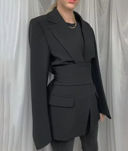 Women's Fashion Casual Solid Color Suit Coat