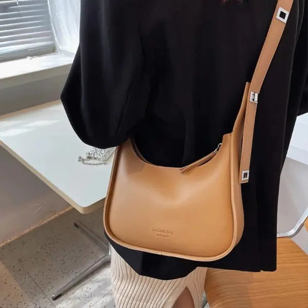 Vintage Half-Moon Shoulder Bag