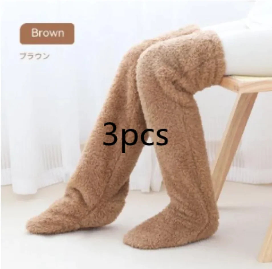 Fuzzy Over Knee High Winter Warm Socks