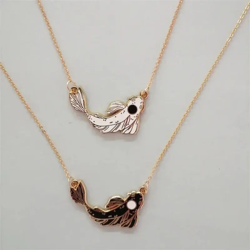 Koi and Carp Fish Pendant Necklace