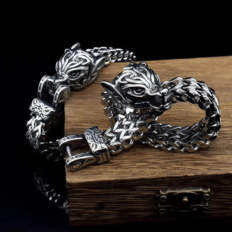 Wolf's Head Bracelet