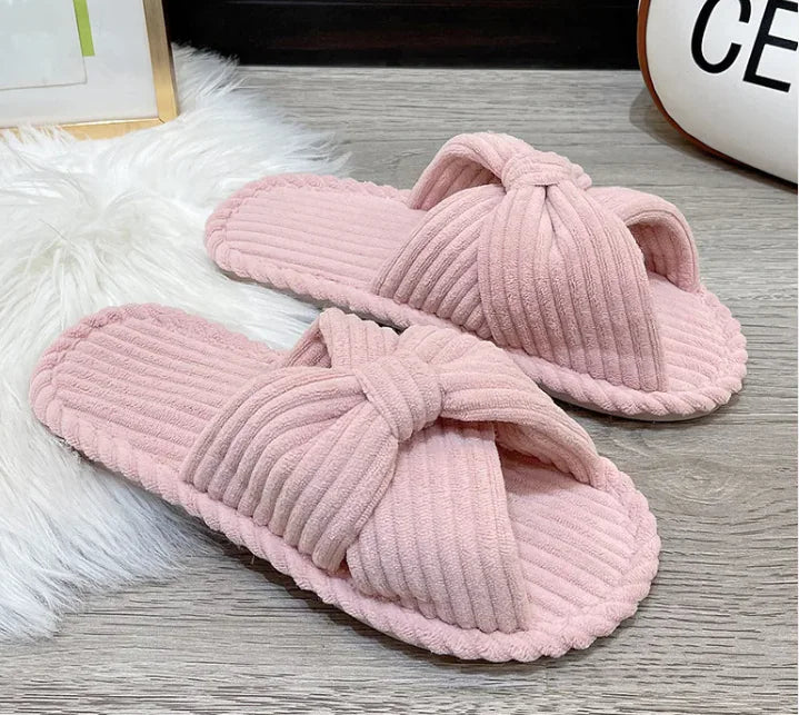 Cute Home Indoor Soft Bottom Comfortable Cotton And Linen Slippers