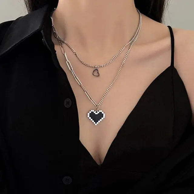 Square Crystal Necklace Set