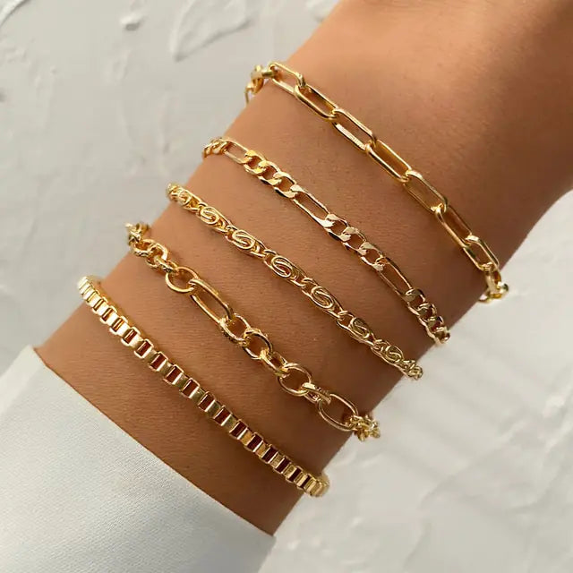 Charm Bracelet Bangles Set