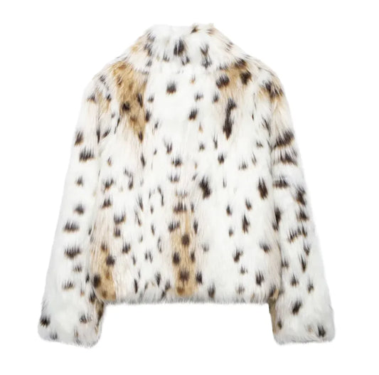 Women's Fashion Animal Pattern Baggy Coat