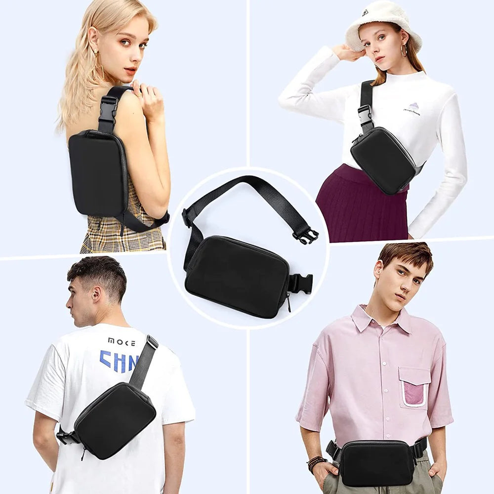 Waterproof Nylon Sport Crossbody Waist Bag